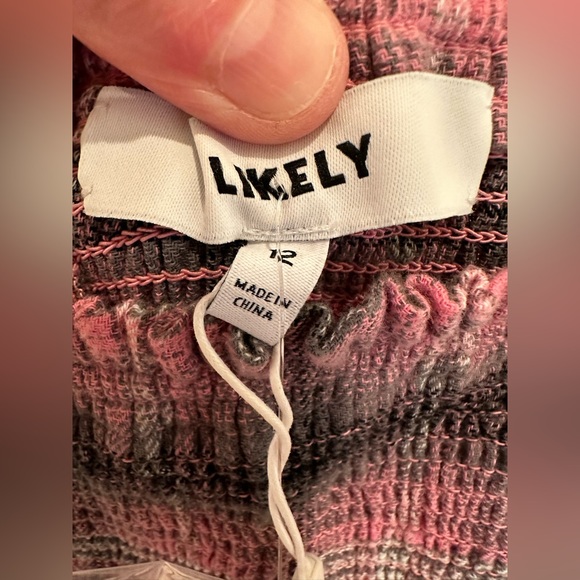 Likely Paretti Plaid Smock Cotton Sundress Pink Multi Size 12 - Picture 11 of 15